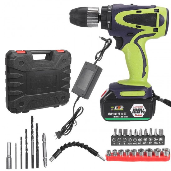 98/128/168 VF 13MM Cordless Driver Electric Drill 28V Kit Lithium Battery 98/128/168 VF 13MM Cordless Driver Electric Drill 28V Kit Lithium Battery