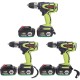 98/128/168 VF 13MM Electric Impact Cordless Drill Lithium Battery Wireless Hand Drills Tool Sets