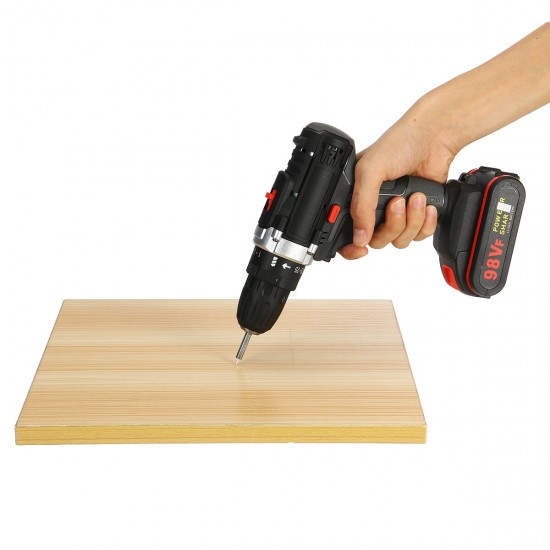 98VF Cordless Electric Impact Drill Screwdriver 25+1 Torque Rechargeable Household Screwdriver 98VF Cordless Electric Impact Drill Screwdriver 25+1 Torque Rechargeable Household Screwdriver