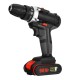 98VF Electric Cordless Impact Drill Screwdriver 25+1 Torque LED with 2 Battery 98VF Electric Cordless Impact Drill Screwdriver 25+1 Torque LED with 2 Battery