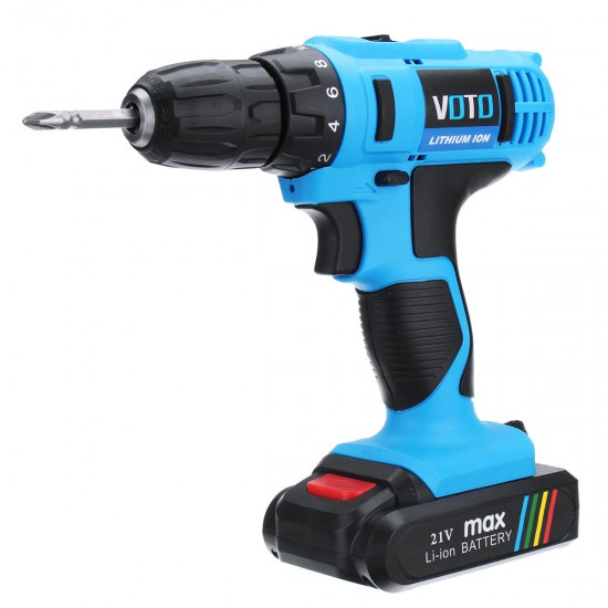 AC 110-220V DC 21V Lithium Cordless Rechargeable Power Drill Electric Screwdriver Two Speed AC 110-220V DC 21V Lithium Cordless Rechargeable Power Drill Electric Screwdriver Two Speed