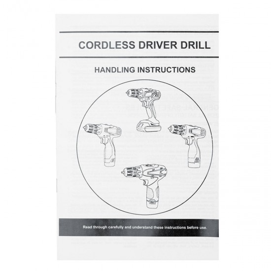 AC 110-220V DC 21V Lithium Cordless Rechargeable Power Drill Electric Screwdriver Two Speed