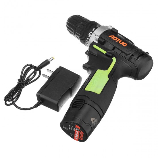 12V Li-Ion Cordless Power Drills Driver Rechargeable Screwdriver 2 Speed LED light