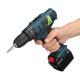 Adjustable 21V Rechargeable Cordless Power Impact Drill Electric Screwdriver with 2 Li-ion Battery