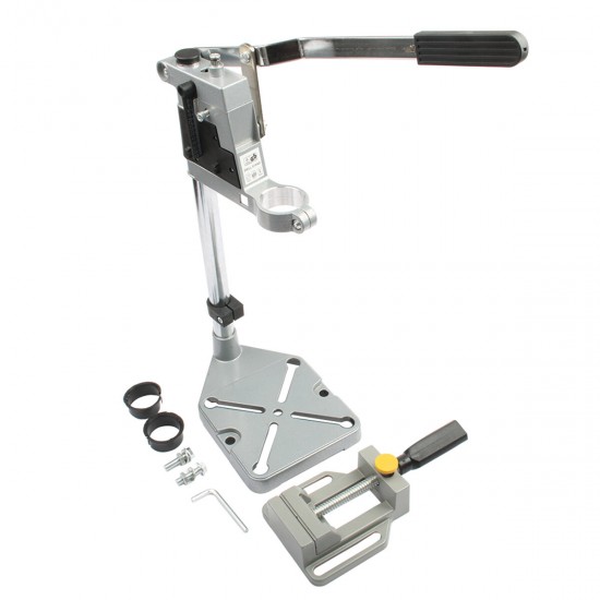 Aluminum Drill Stand Holding Holder Bracket Single-Head Rack Drill Holder Grinder Accessories For Woodworking Rotary Tool Aluminum Drill Stand Holding Holder Bracket Single-Head Rack Drill Holder Grinder Accessories For Woodworking Rotary Tool
