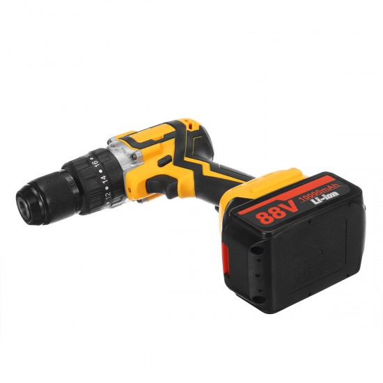Brushless Li-ion Battery Drill Industry Household 3 Speed Rechargable Impact Screw Driver Drill Adapted To 18V Makita Battery W/ 1 Battery 1 Charger