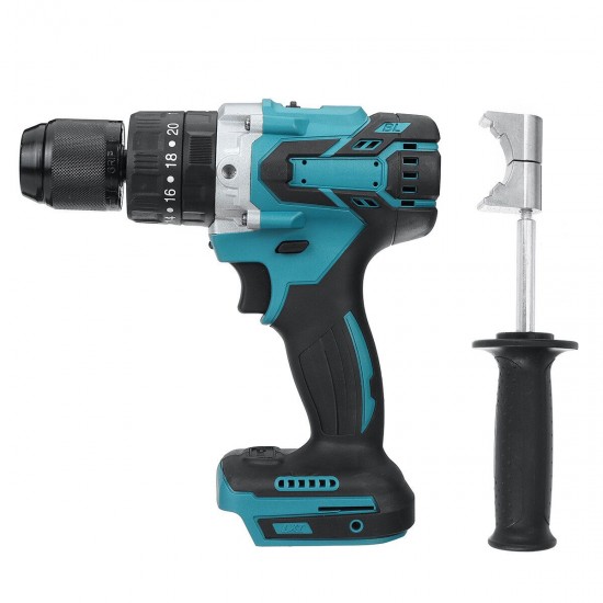 Cordless Brushless Hammer Driver Drill With Handle For Makita 18V Battery
