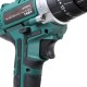 Cordless Brushless Hammer Impact Drill Driver High/Low Speed 2 Battery Set