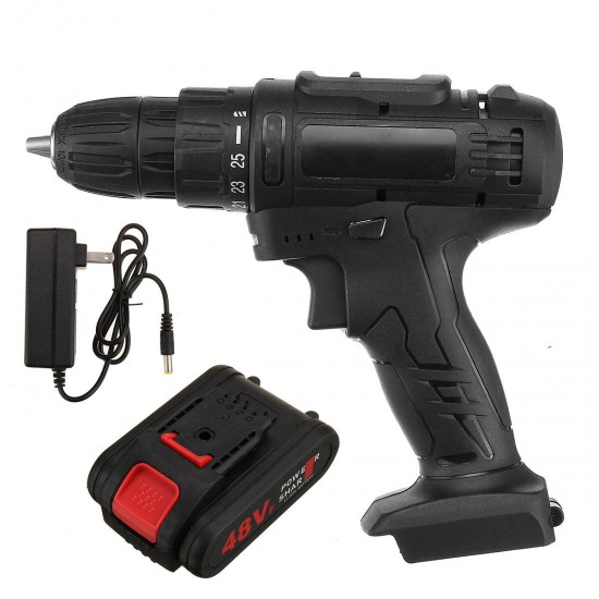 Cordless Impact Wrench Drill Socket 25 Speeds LED Electric Screwdrive w/ 1/2 Batteries Cordless Impact Wrench Drill Socket 25 Speeds LED Electric Screwdrive w/ 1/2 Batteries