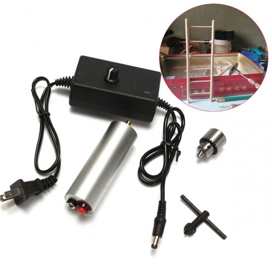 DC 6V-24V Aluminum Alloy Mini Electric Drill Adjustable Speed DIY Tool DC 6V-24V Aluminum Alloy Mini Electric Drill Adjustable Speed DIY Tool