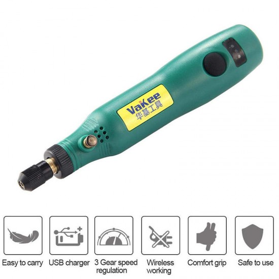 DC5V 15000r/min Mini Drill Electric Power Drill Rotary Tool Kit Handle Drill Home DIY for Carving/Grinding/Sharpening/Cutting/Cleaning