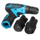 12V/21V Electric Cordless Hand Drill Kit 15+1/18+1 Torque Household Electric Screwdriver Driver Tool 1/2 Li-Ion Battery Rechargeable