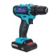 88VF Cordless Electric Drill Rechargeable Screwdriver 18+1 Torque W/ 2 Li-ion Battery