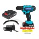 88VF Cordless Electric Drill Set Rechargeable Power Screwdriver 18+1 Torque W/ 2 Li-ion Battery 88VF Cordless Electric Drill Set Rechargeable Power Screwdriver 18+1 Torque W/ 2 Li-ion Battery