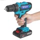 88VF Cordless Electric Drill Set Rechargeable Power Screwdriver 18+1 Torque W/ 2 Li-ion Battery