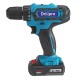 88VF Cordless Electric Drill Set Rechargeable Power Screwdriver 18+1 Torque W/ 2 Li-ion Battery