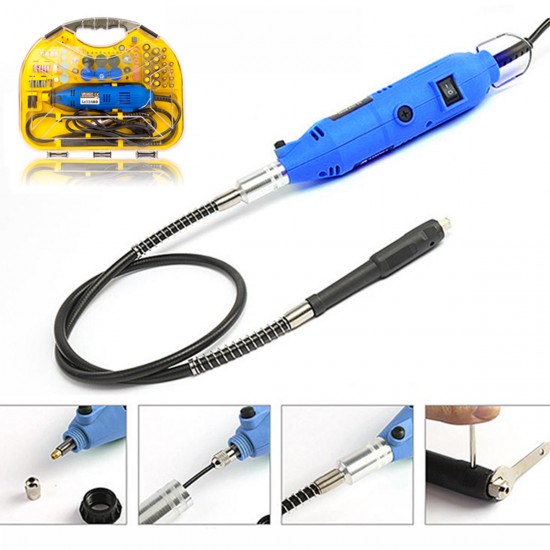 AC 220V Electric Rotary Drill Grinder Engraver Polisher DIY Tool Electric Drill Set