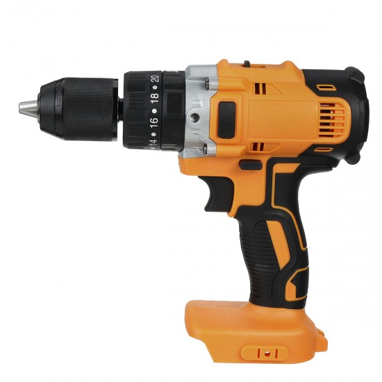 Dual Speed Brushed Impact Drill 13mm Chuck Rechargeable Electric Screwdriver for Makita 18V Battery