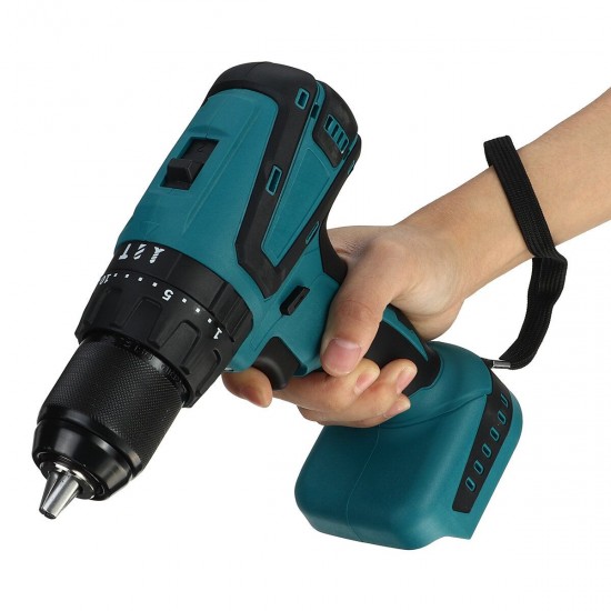 Dual Speed Brushless Impact Drill 10/13mm Chuck Rechargeable Electric Screwdriver for Makita 18V Battery