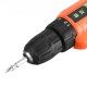 Dual Speed Rechargable Electric Scredriver Drill Mini Power Drill Screw Driver Li-ion Battery Household Electric Drill UK Plug