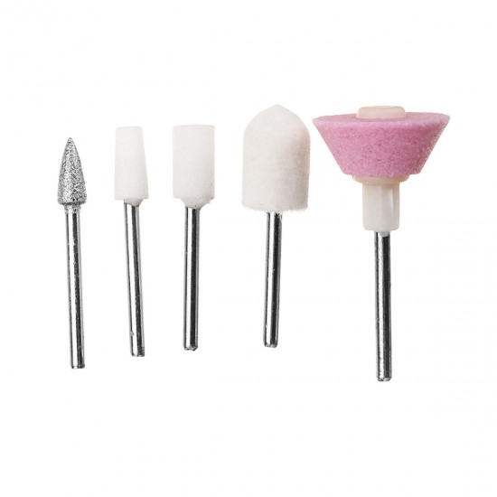 Electric Machine Manicure Pedicure File Polish Nail Art Tools Kit with 5 Grinding Heads Electric Machine Manicure Pedicure File Polish Nail Art Tools Kit with 5 Grinding Heads