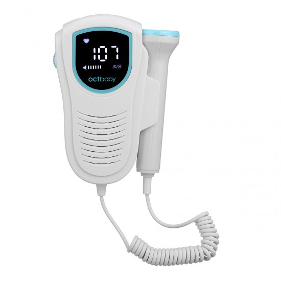 Fetal Doppler Baby Heart Sound Listening Monitor Radiation-free LED Display Digital Prenatal Monitoring Devices