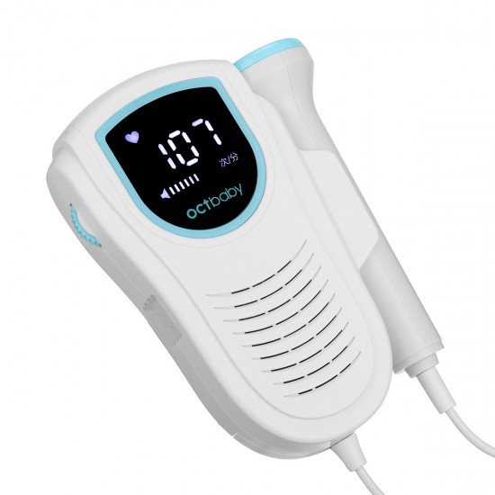 Fetal Doppler Baby Heart Sound Listening Monitor Radiation-free LED Display Digital Prenatal Monitoring Devices