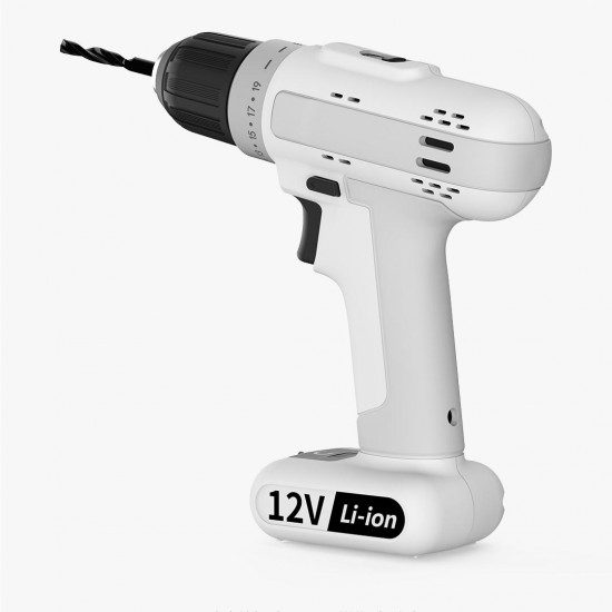 Intelligent 12V Portable Rechargable Power Drill Multi-used Li-ion Battery Drill 2 Speed Magnetic Cordless Electric Drill Driver 25NM Torsion 19 Gears From YOU Pin