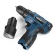 12V Li-Ion Cordless Electric Hammer Drill Driver Hand Kit 2 Speed Adjustable LED