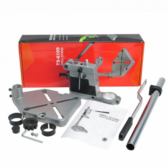 6109 Aluminum Drill Stand Holding Holder Bracket Single-Head Rack Drill Holder Grinder Accessories For Woodworking Rotary Tool 6109 Aluminum Drill Stand Holding Holder Bracket Single-Head Rack Drill Holder Grinder Accessories For Woodworking Rotary Tool