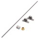 T8 100-1000mm Stainless Steel Lead Screw with Shaft Coupling and Mounting Support CNC Parts T8 100-1000mm Stainless Steel Lead Screw with Shaft Coupling and Mounting Support CNC Parts