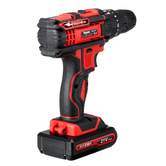 ED-LX1 21V 3 In 1 Cordless Drill Driver Combo Kit Double Speed Power Drills with LED lighting 2Pcs 2.0Ah Battery