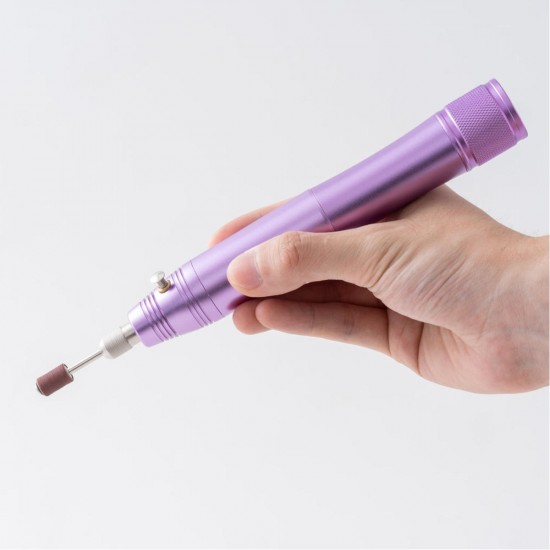 Mini Wireless Electric Engraving Pen Portable Nail Polisher Grinder Drill Machine with 5 Grinding Heads