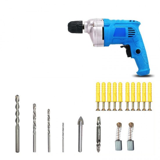 220V 600W Multi-function Hand Drill Pistol Drill Positive Reversible Variable Speed Industry Micro Mini Electric Drill