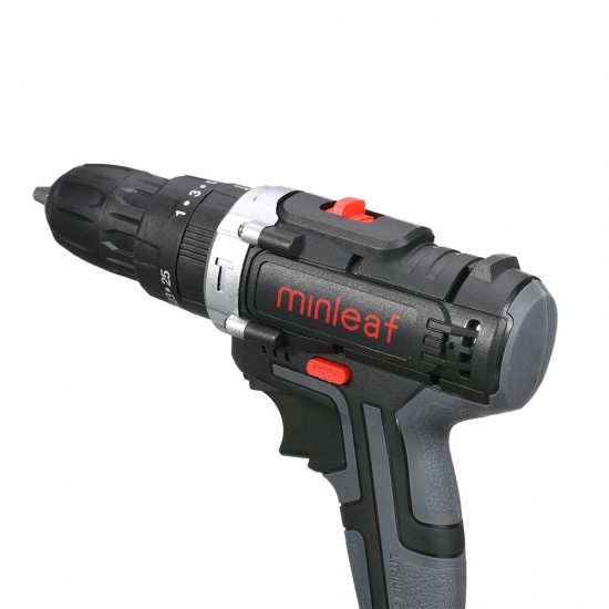 ML-ED1 48VF Cordless Electric Impact Drill Rechargeable Drill Screwdriver W/ 2pc Li-ion Battery