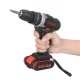 ML-ED1 48VF Cordless Electric Impact Drill Rechargeable Drill Screwdriver W/ 2pc Li-ion Battery