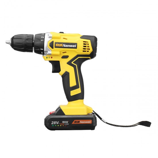 NW-28SY-2 28V Cordless Drill Driver Rechargable Electric Drill Power Drills Driver 0.8-10mm