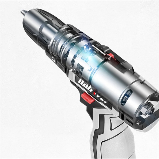 18V Brushed Impact Drill 27N/M Li-ion Rechargeable Electric Flat Drill Screw Driver 2 Speeds 25+3 Gears + 2 Battery 18V Brushed Impact Drill 27N/M Li-ion Rechargeable Electric Flat Drill Screw Driver 2 Speeds 25+3 Gears + 2 Battery