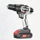 21V Brushless Impact Power Drill 35N/M Li-ion Rechargeable Electric Flat Drill Screw Driver 2 Speeds 25+3 Gears With 2 Battery