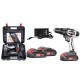 21V Brushless Impact Power Drill 35N/M Li-ion Rechargeable Electric Flat Drill Screw Driver 2 Speeds 25+3 Gears With 2 Battery 21V Brushless Impact Power Drill 35N/M Li-ion Rechargeable Electric Flat Drill Screw Driver 2 Speeds 25+3 Gears With 2 Battery
