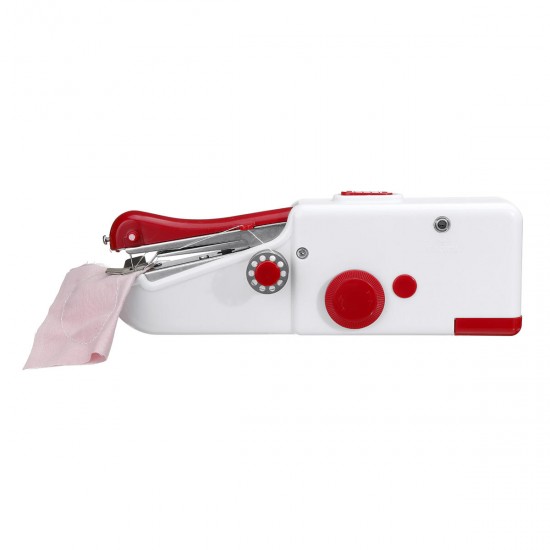 Portable Mini Electric Handheld Sewing Machine Travel Household Cordless Stitch Sew Quick Stitch