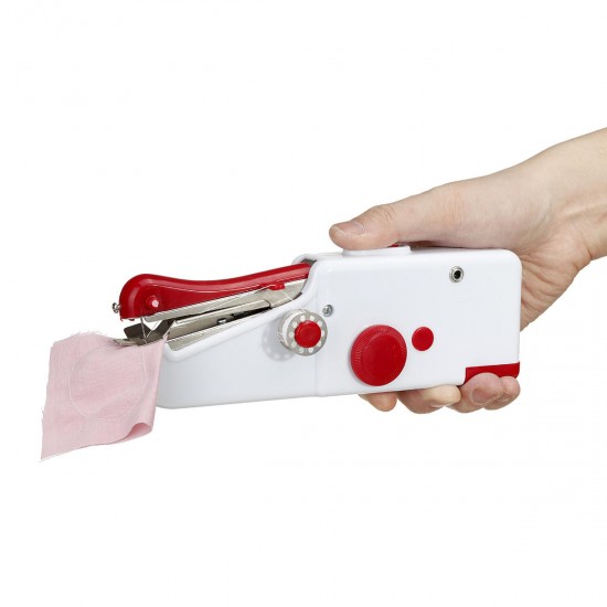 Portable Mini Electric Handheld Sewing Machine Travel Household Cordless Stitch Sew Quick Stitch