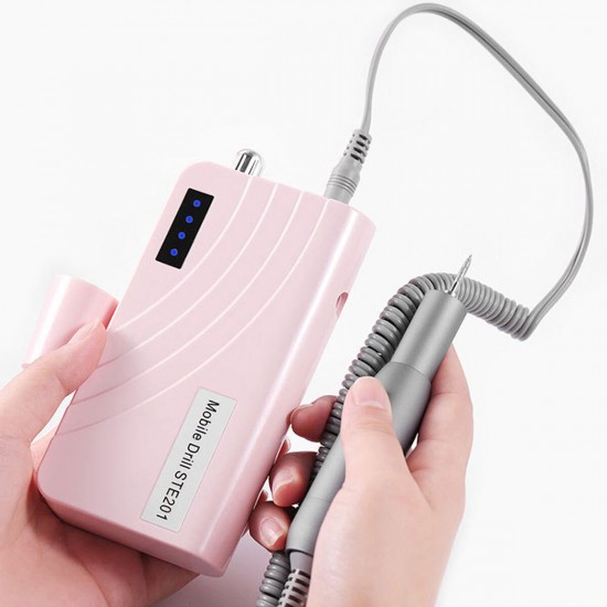 Portable Rechargeable Nail Drill Machine 24W 30000RPM Electric Nail File Nail Art Tools Manicure Set