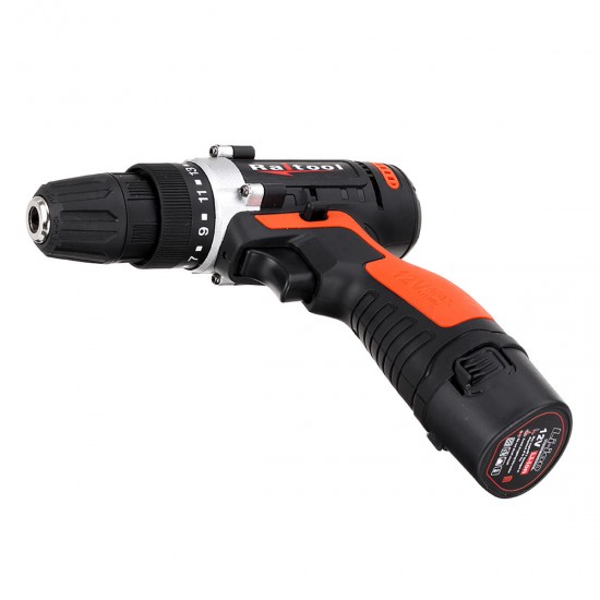 12V/24V Lithium Battery Power Drill Cordless Rechargeable 2 Speed Electric Drill