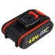 48VF Cordless Electric Impact Drill Rechargeable 3/8 inch Drill Screwdriver W/ 1 or 2 Li-ion Battery