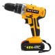 48VF Cordless Electric Impact Drill Rechargeable 3/8 inch Drill Screwdriver W/ 1 or 2 Li-ion Battery