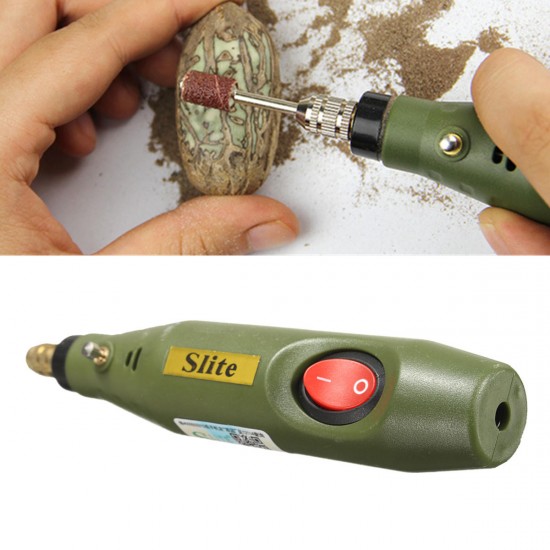 DC 12V Electric Engraver Carving Pen Power Nail Art Jewellery Tool with 8 Drill Bits