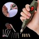 DC 12V Electric Engraver Carving Pen Power Nail Art Jewellery Tool with 8 Drill Bits