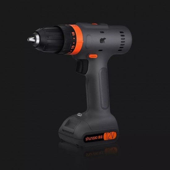 12V Cordless Multi-purposed 3 In 1 Imact Drill Driver Hammer 30Nm Electric Screwdriver Drill 2000mAh Li-ion Battery from