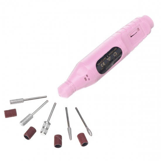 USB Portable Electric Nail Polisher Pen Nail Manicure Sharpener Nail Drill Machine